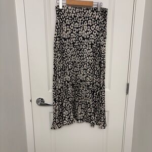 Arcadia Black and Cream A-Line Skirt size Large